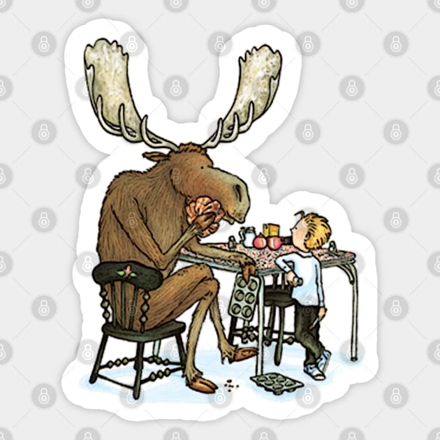 Give a Moose a Muffin Sticker by OfficeBros